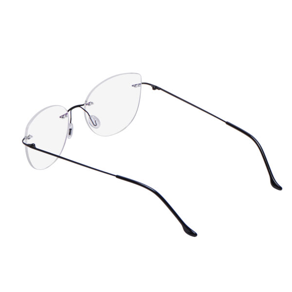 cat eye rimless eyeglass frame for men and women