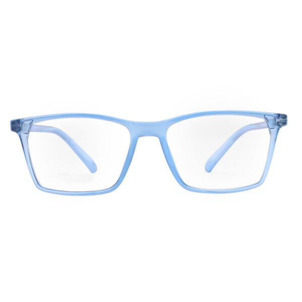 Full Rim rectangle Frame blue transparent for men and women