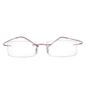 rimless pink unfoldable frame for women ARN optical