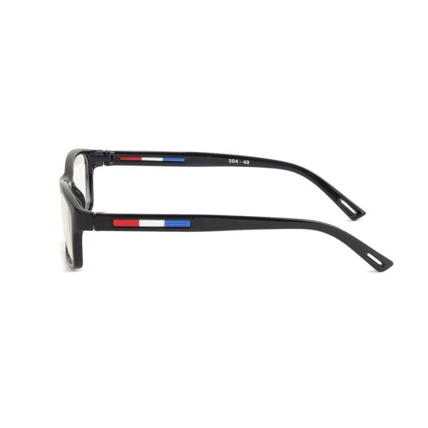 full rectangle black plastic frame for men and women ARN optical