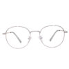 Full Rim Round Metal Frame (Silver) for men and women