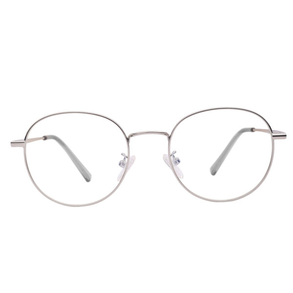 Full Rim Round Metal Frame (Silver) for men and women