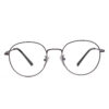 Full rim round eyeglasses for men and women (grey)