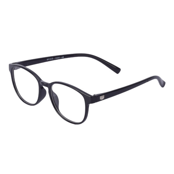 Full Rim Spike Round Black Progressive Frame